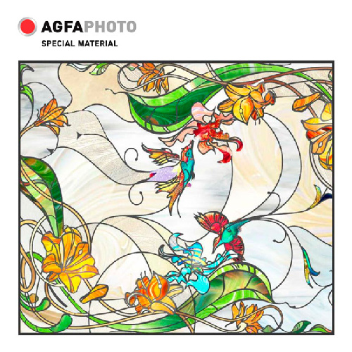 Плёнка самоклеящаяся A4, 100 г/м2, 10л, полупрозрачная, AGFA