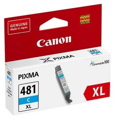 Картридж Canon PIXMA TS6140/TS8140/TS9140/TR7540/TR8540 (O) CLI-481C XL / 2044C001 голубой