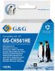 Картридж HP DJ 1050A/2050A/3000 G&G GG-CH561HE 122 черный (18мл) без чипа