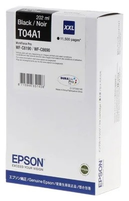 Картридж Epson WF-C8190/WF-C8690 (O) T04A1/ C13T04A140, XXL Black