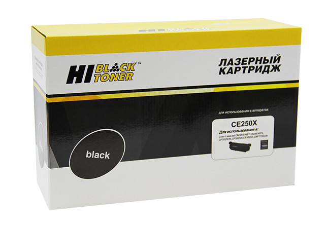 Картридж HP CLJ CP3525/CM3530 (Hi-Black) CE250X, BK, 10,5K