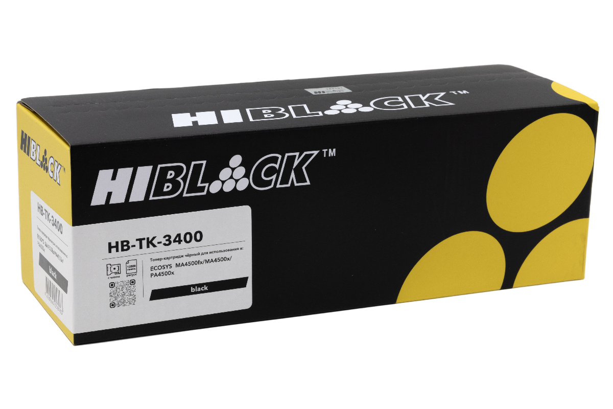 Тонер-картридж Hi-Black (HB-TK-3400) для Kyocera ECOSYS MA4500x/5500x/6000x/PA4500x/5000, 12,5K