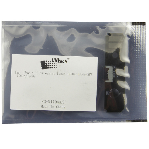 Чип HP Neverstop Laser 1000a/1000w/1200a/1200w (W1104A) UNItech(Apex) Bk, drum, 20K