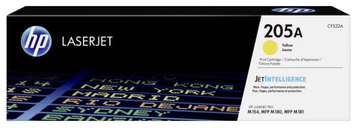 Картридж HP Color LaserJet Pro M154/M180/M181 (O) 205A/CF532A, Y, 0.9K