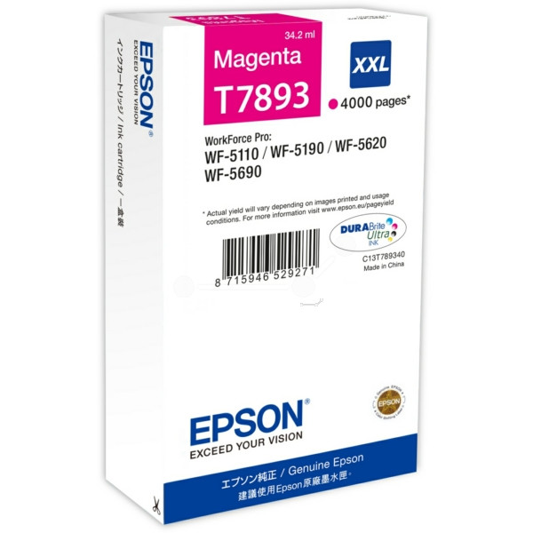 Картридж Epson WF-5110/WF-5190/WF-5620/WF-5690 (O) C13T789340, M