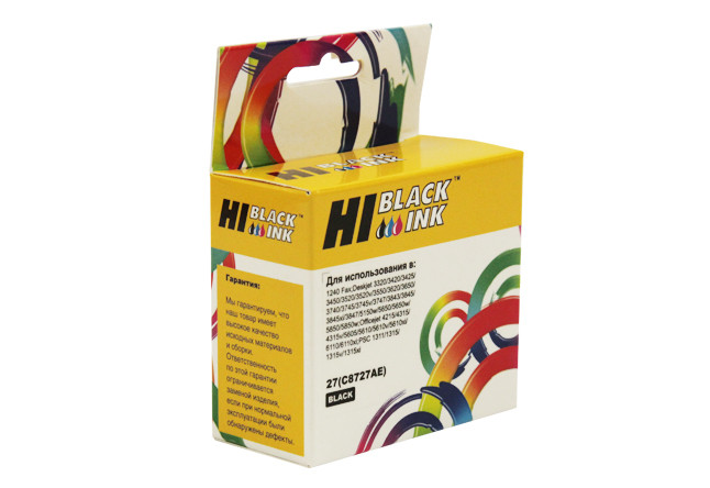 Картридж HP DJ 3320/3325/3420 , №27 (Hi-Black) C8727AE, BK