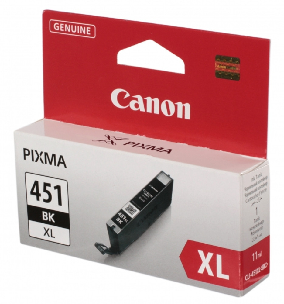 Картридж Canon PIXMA iP7240/MG6340/MG5440 (O) CLI-451BK XL / 6472B001, черный увелич.