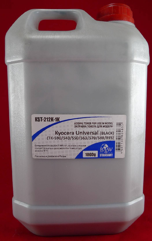 Тонер для Kyocera Universal (TK-590) Black (кан. 1кг) Black&White Standart (Tomoegawa) фас.Россия