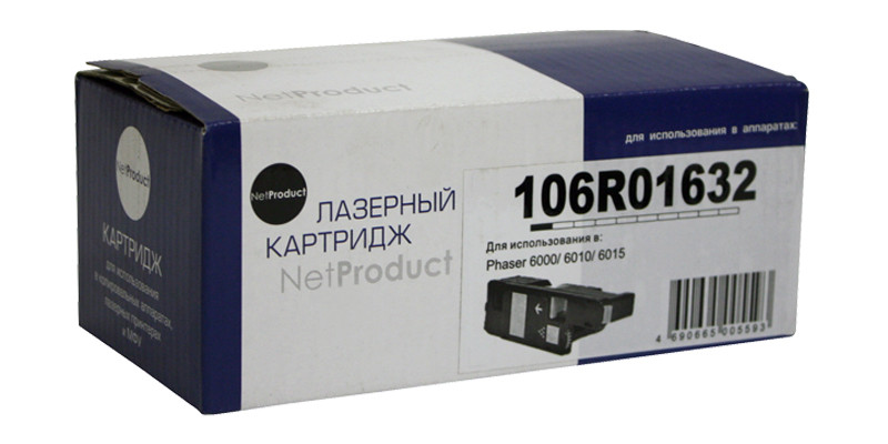 Картридж Xerox Phaser 6000/6010/WC6015 (NetProduct) 106R01632, M, 1K, тонер-картридж