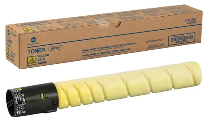 Картридж Konica Minolta Bizhub C220/C280 A11G251 (O) TN-216Y Yellow, 26000 стр.