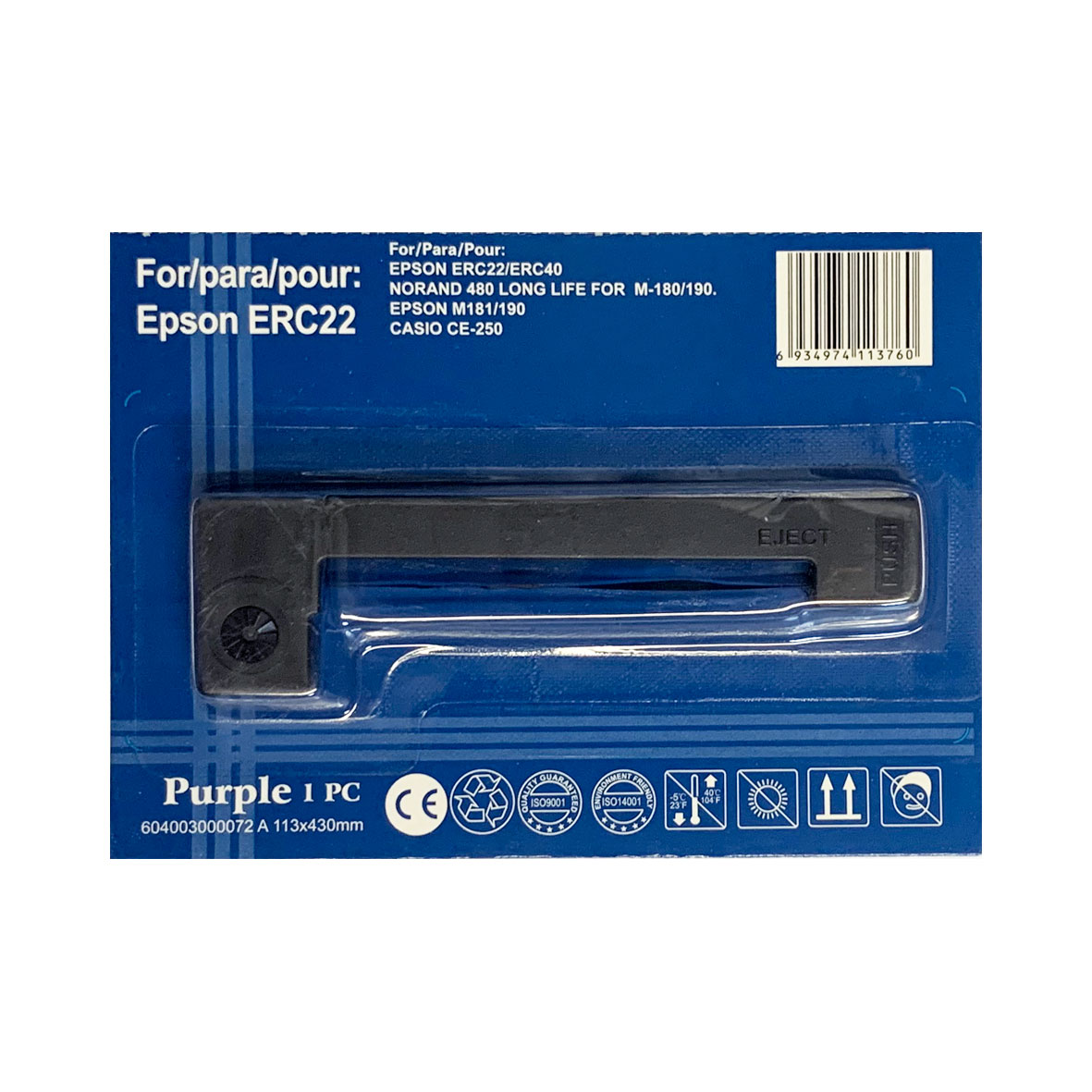 Картридж EPSON ERC-22 фиолетовый Китай