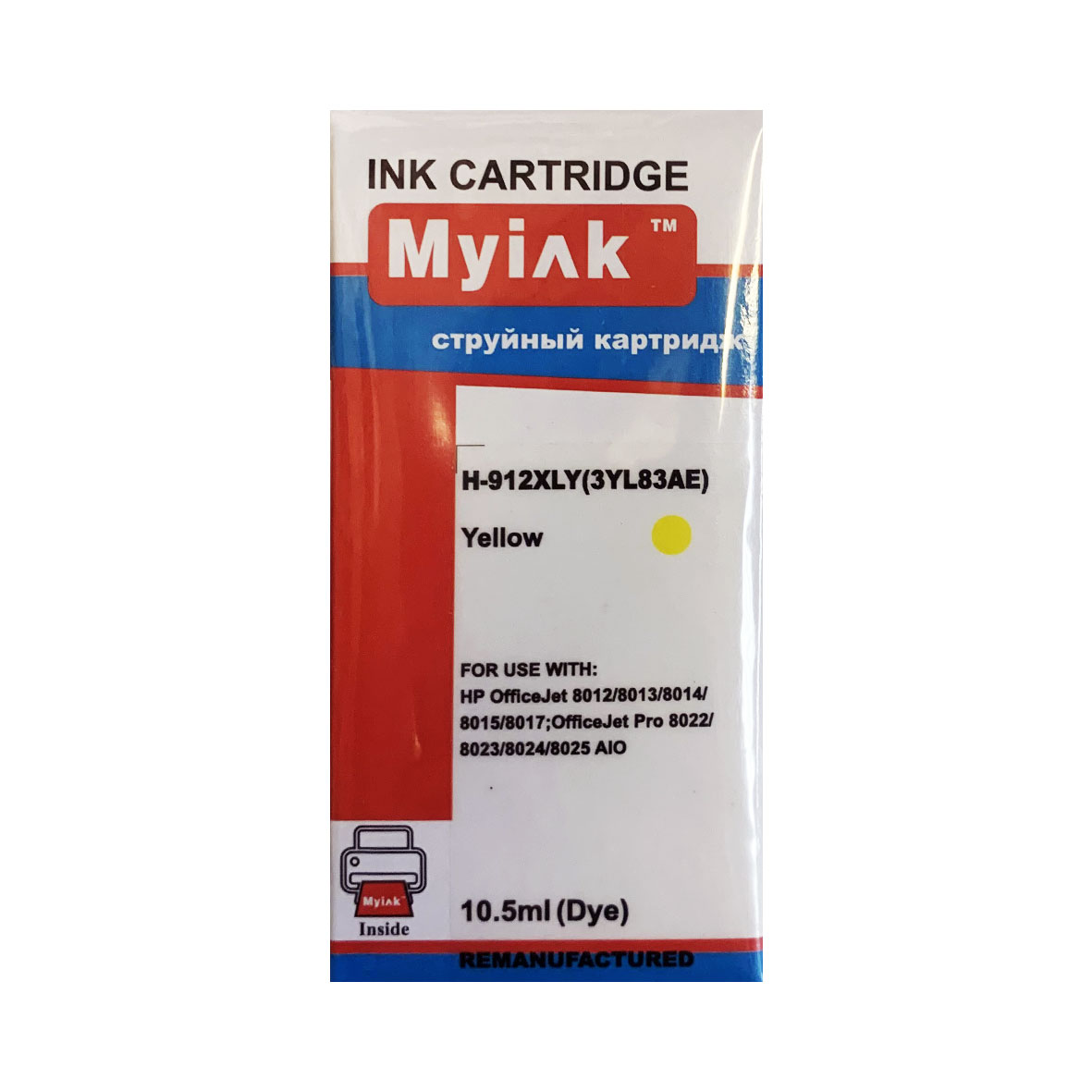 Картридж HP OfficeJet 8013/8023 3YL83AE Yellow MyInk (912XL)