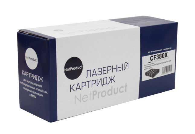 Картридж HP CLJ Pro MFP M476dn/dw/nw (NetProduct) №312X, CF380X, BK, 4,4К