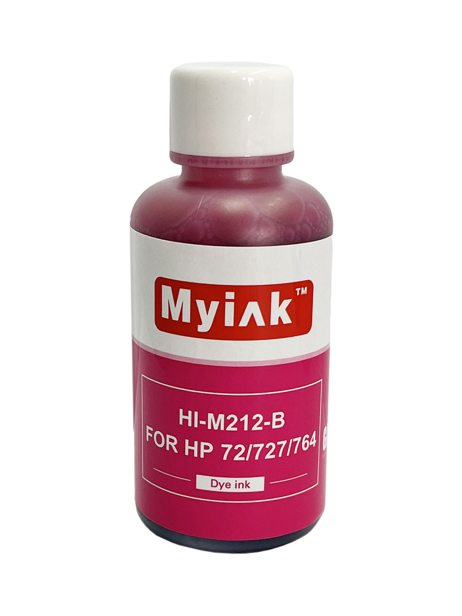 Чернила для (HP 72, HP 727, HP 764) C9372A (100мл,magenta, Dye) HI-M212-B Gloria MyInk