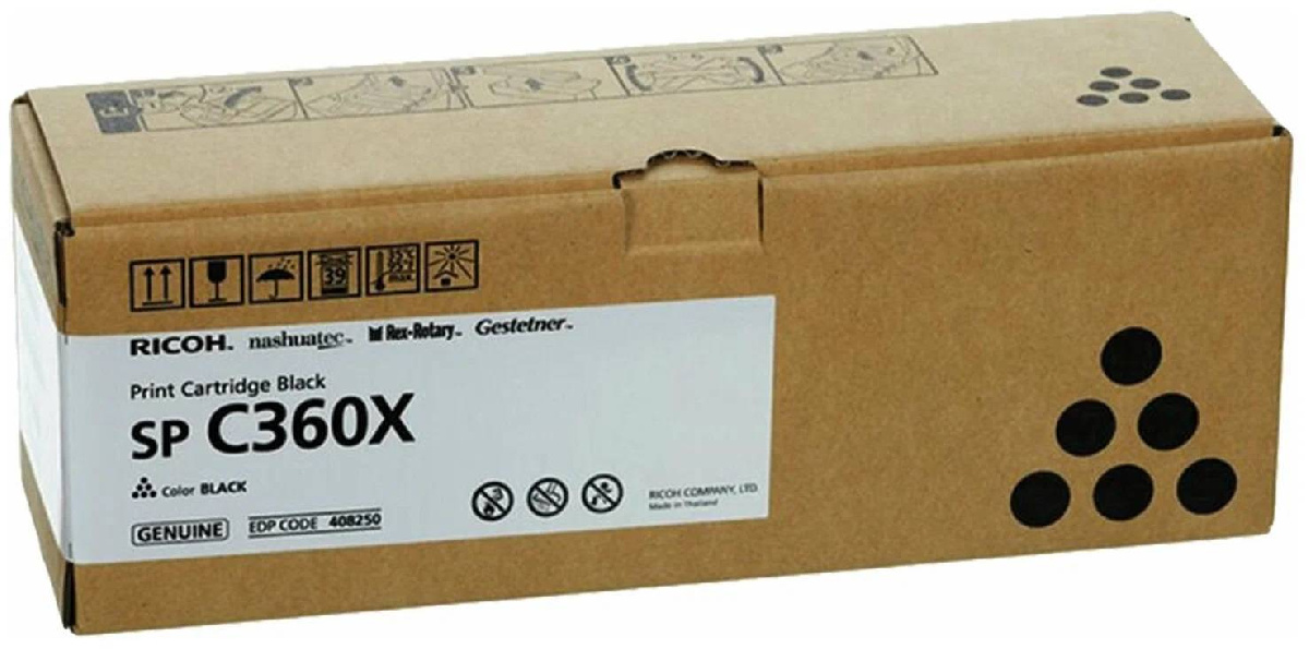 Принт-картридж тип SP C360X черный Ricoh SP C361SFNw 408250 (O)