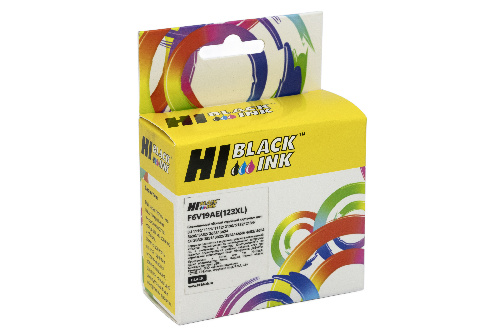 Картридж HP DJ 2130, №123XL, Bk (Желтая упаковка) Hi-Black (HB-F6V19AE)