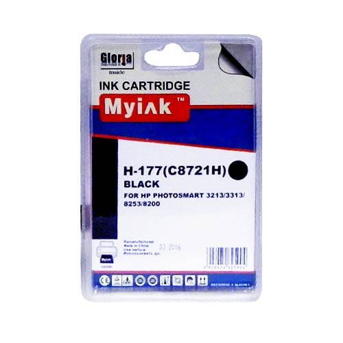 Картридж HP C8721H/№177 Black (MyInk) PhotoSmart 8253 (26ml)