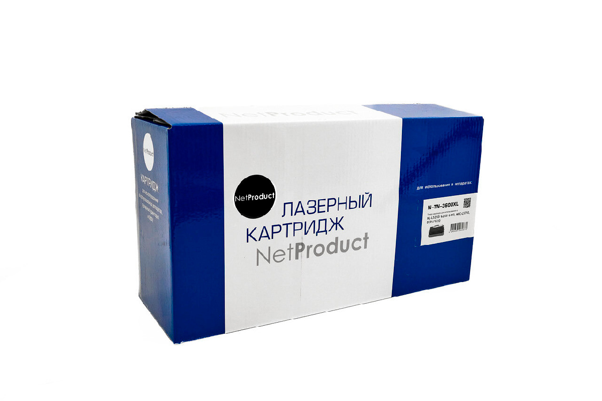 Тонер-картридж NetProduct (N-TN-3600XL) для Brother HL-L5210/6210/6410/MFC L5710/DCP L5510, 6K