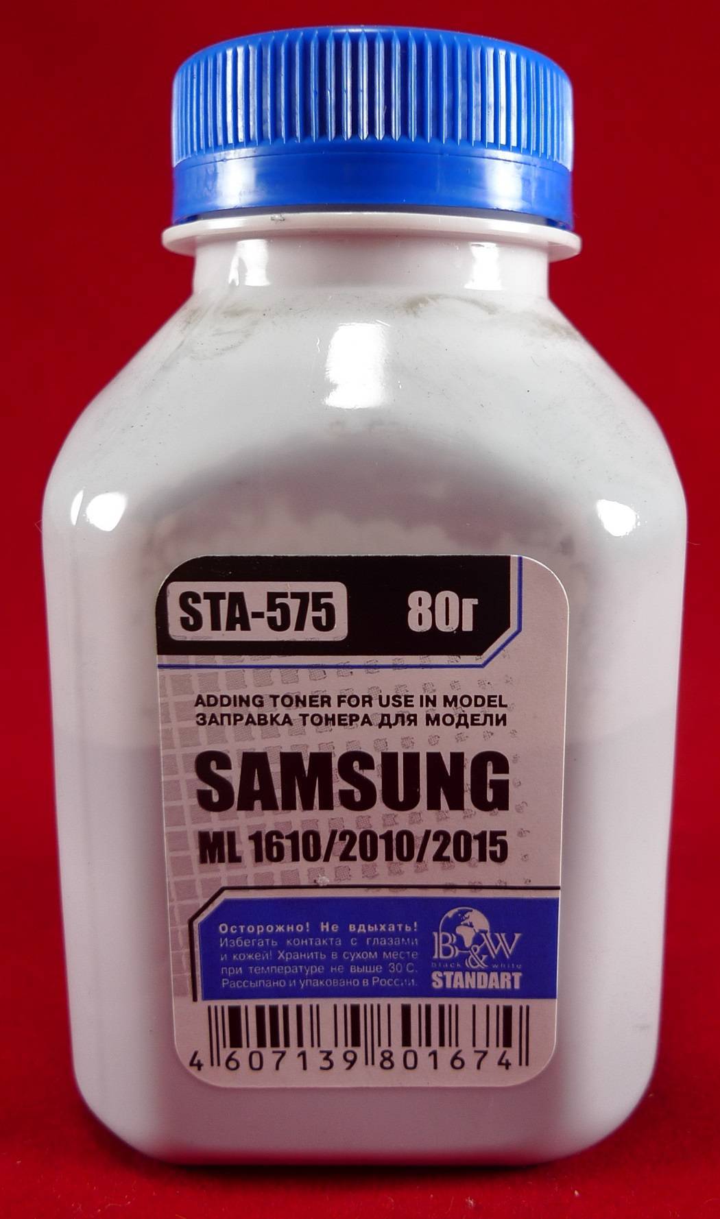 Тонер SAMSUNG ML-1610/1615/2010/2015 (фл. 80г) Black&White Standart фас.Россия