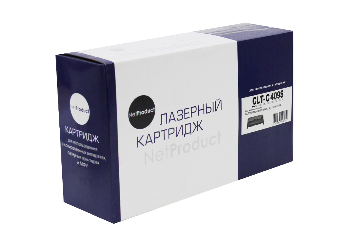Картридж Samsung CLP-310/315/CLX-3170fn/3175 (NetProduct) CLT-C409S, C, 1K