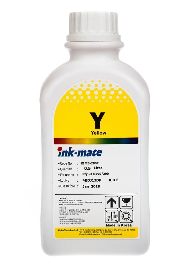 Чернила Epson (Ink-Mate) 500 мл, EIMB-290 Y (желтый)