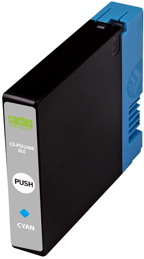 Картридж струйный Cactus CS-PGI2400XLC PGI-2400XLC голуб.пигм. (20.4мл)