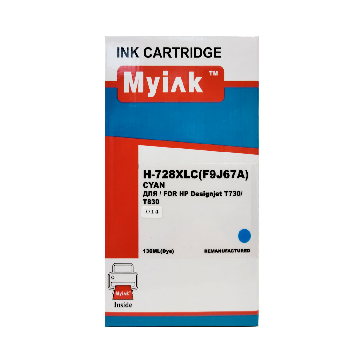 Картридж HP Designjet T730/T780 F9J67A Cyan MyInk (728XL)