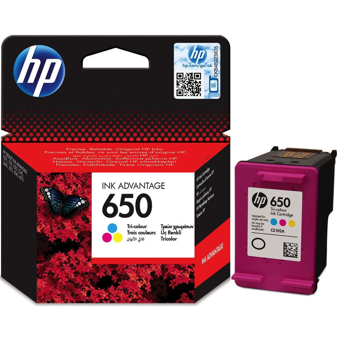 Картридж HP Deskjet Ink Advantage 2515/2516/3515/4515/4645 (O) №650 / CZ102AE/CZ102AK, color