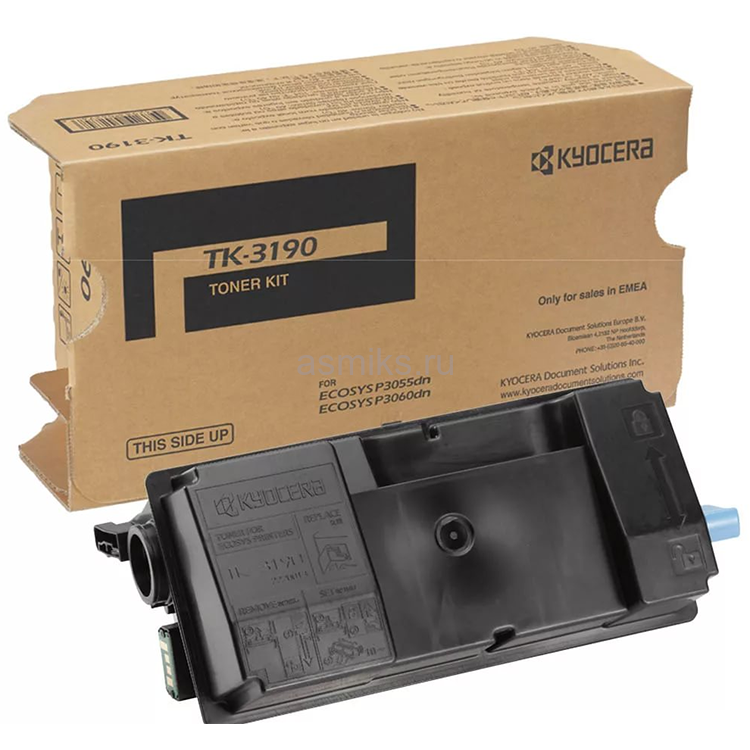 Картридж Kyocera P3055dn/P3060dn (O) TK-3190/1T02T60NL0, 25K, с чипом / 1T02T60NL1