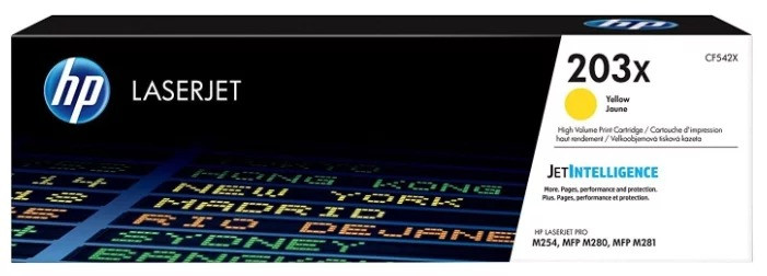 Картридж HP CLJ Pro M254/M280/M281 (O) 203X CF542X, Y, 2,5K