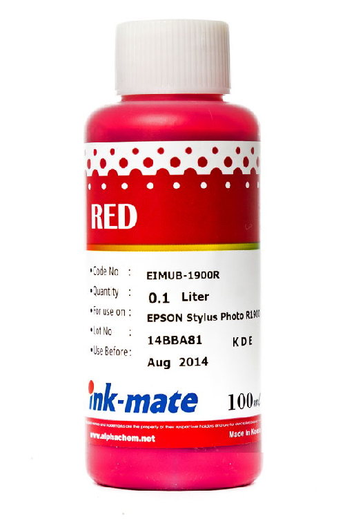 Чернила Epson (Ink-Mate) 100 мл, EIM 1900 R (красный)