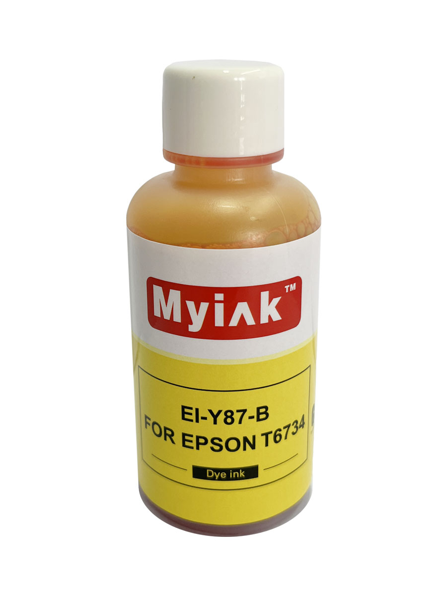 Чернила EPSON (T6734) L100/L200/ L655/ L800/ L805/ L1800 (100мл, yellow Dye) EI-Y87-B Gloria MyInk