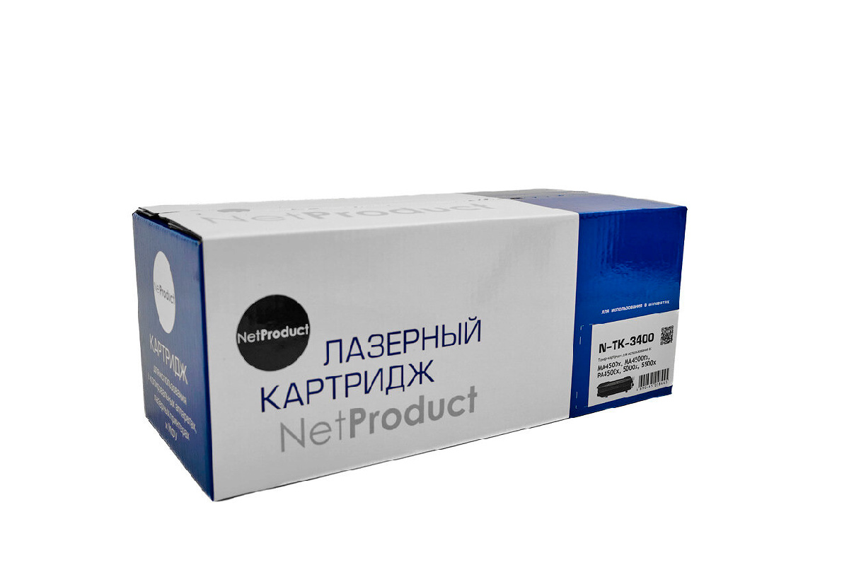 Картридж NetProduct (N-TK-3400) для Kyocera ECOSYS MA4500x/5500x/6000x/PA4500x/5000, 12,5K