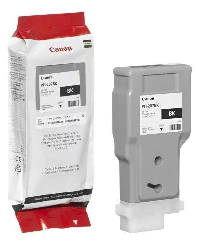 Картридж Canon IPF 680/685/780/785 (O) PFI-207Bk/ 8789B001, чёрный, 300 мл