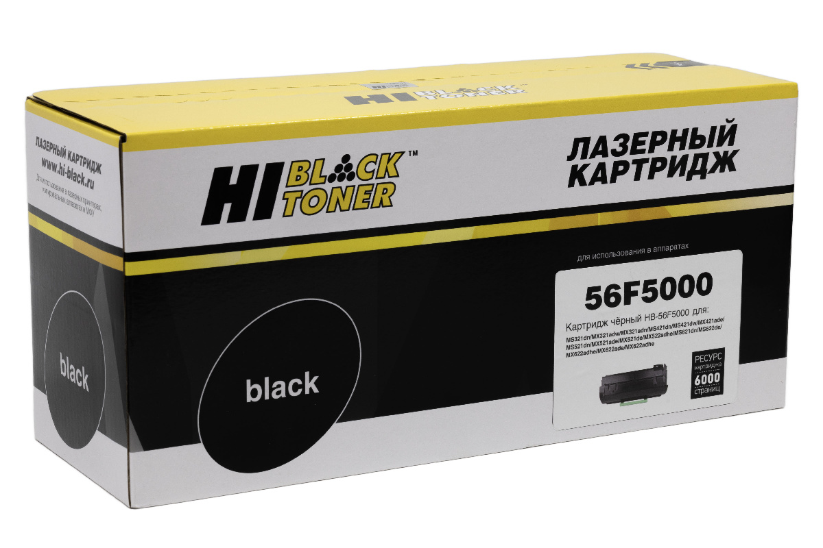 Картридж Lexmark MS321/MX321/MS421/MS521/MX521/MS621/MS622 (Hi-Black) 56F5000, 6K