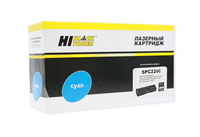 Картридж Ricoh Aficio SP C220S/C222SF/SP C220N/C240DN/C240SF (Hi-Black), SP C220E C, 2K