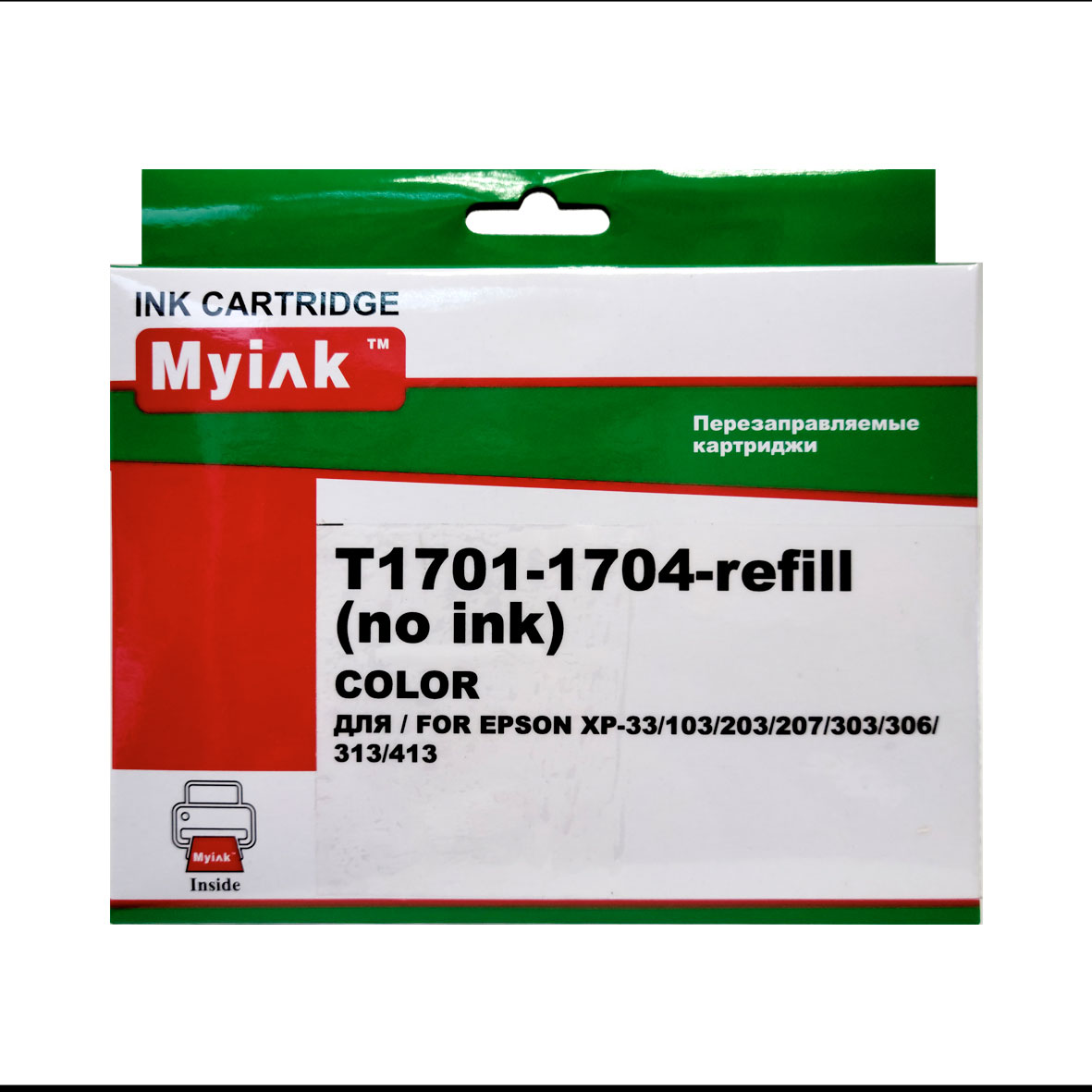 Картриджи (БЕЗ ЧЕРНИЛ) ПЗК (T1701-1704) для Epson, автосброс,4 шт MyInk