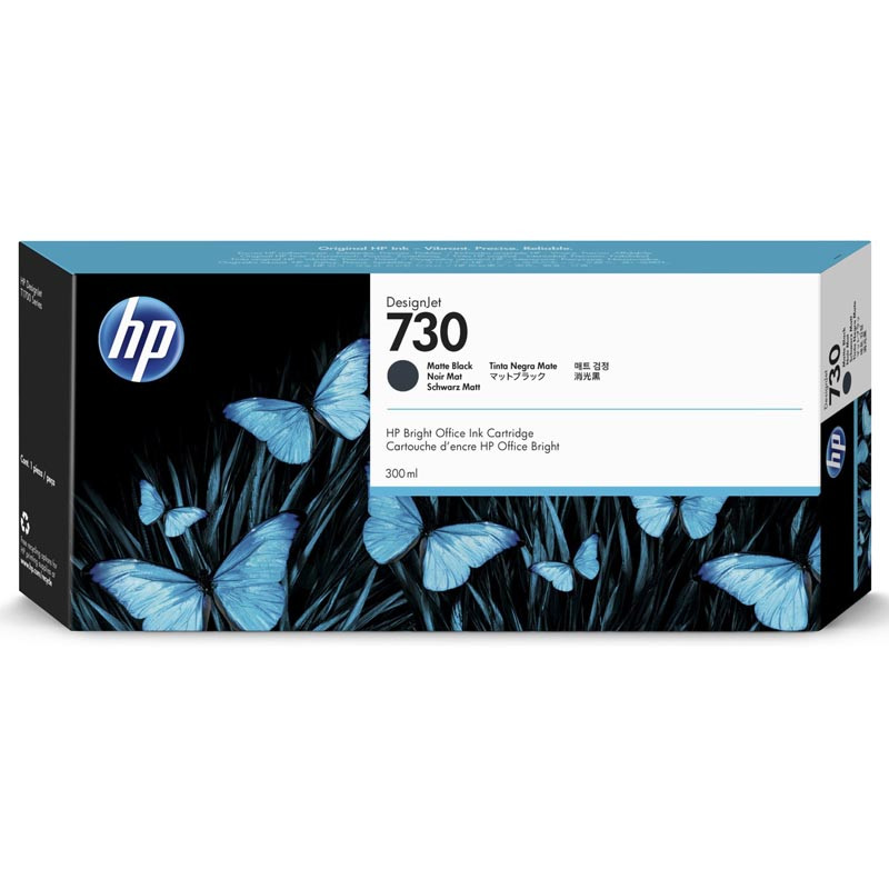Картридж HP DJ T1700 (O) №730/P2V71A, черный матовый, 300мл