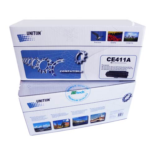 Картридж для HP Color LJ M351/ M451/MFP M375/М475 CE411A (305A) синий (2,6K) UNITON Premium