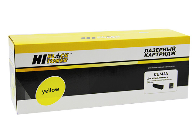 Картридж HP CLJ CP5220/5225/5225n/5225dn (Hi-Black) CE742A, Y, 7,3K