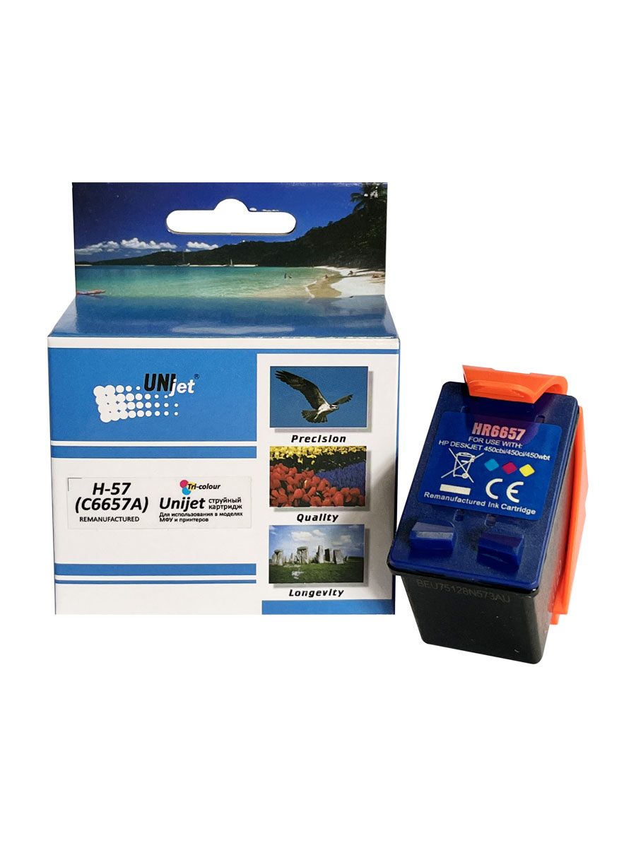 Картридж HP DJ 5550/Photosmart 7150 C6657A (R) Color (17ml) Unijet ( 57)