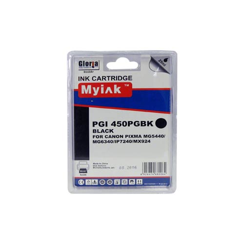 Картридж CANON PIXMA iP7240/MG6340/5440/7140 Black (20,4ml, Pigment) MyInk PGI-450XLPGBK 