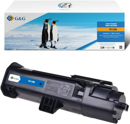 Тонер-картридж G&G, аналог Kyocera TK-1200 3k с чипом