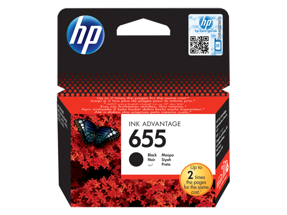 Картридж HP DJ IA 3525/5525/4525 (O) №655, CZ109AE, BK, 550стр 