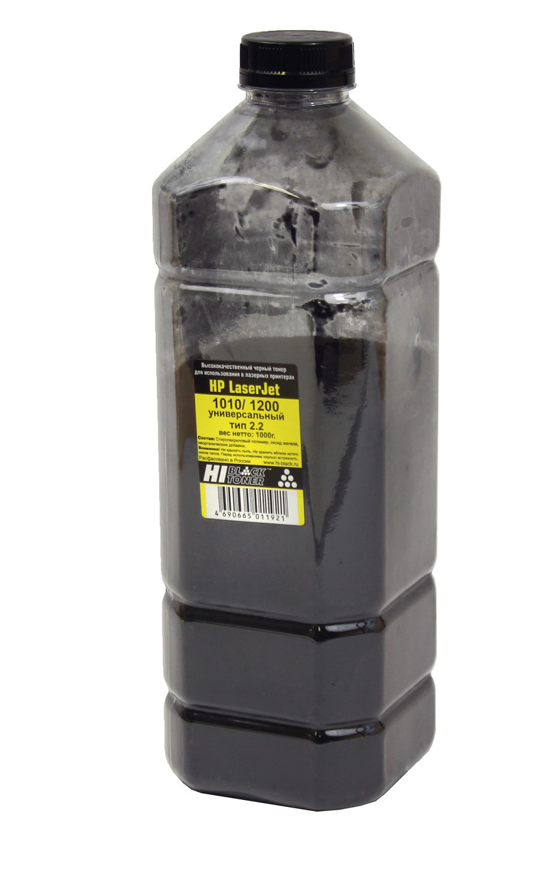 Тонер HP LJ Универсальный 1010/1200 (Hi-Black) Тип 2.2, 1кг, канистра