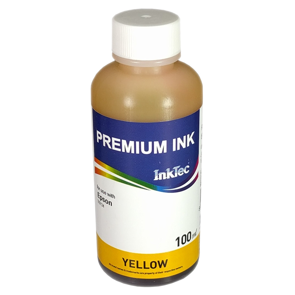 Чернила Epson L800/L1800 (T6734/ T6744) InkTec (E0017) Y, 0,1 л. (ориг.фасовка)