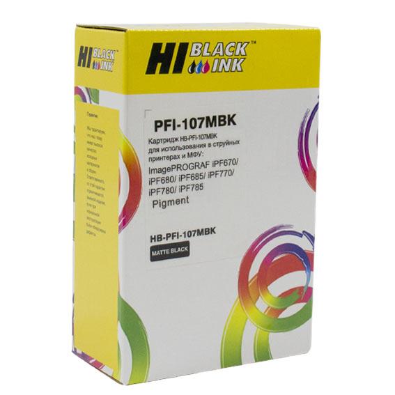 Картридж Canon IPF 670/680/685/770/780/785 (Hi-Black) PFI-107MBk, 130 мл