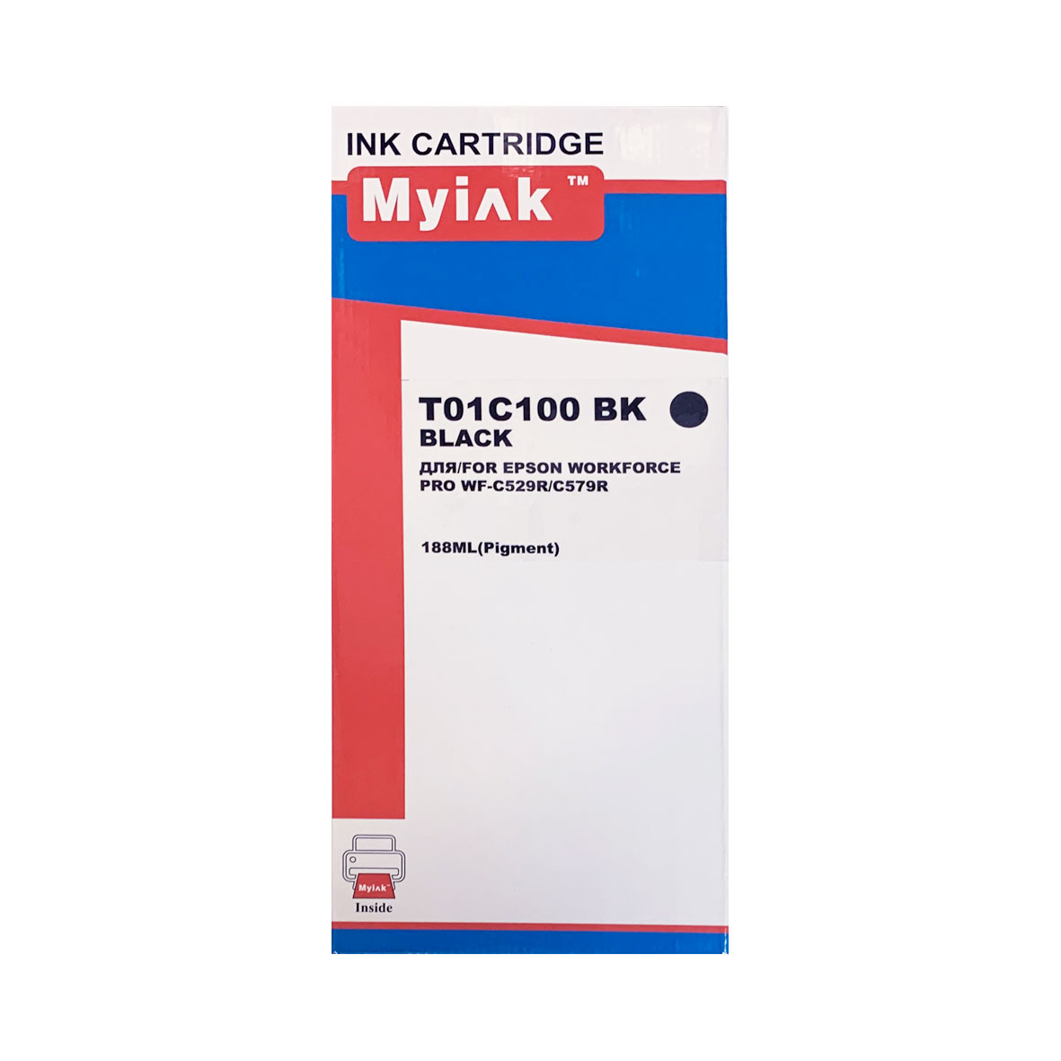 Контейнер с чернилами для EPSON (C13T01C100) ( Black, Pigment) XL MyInk