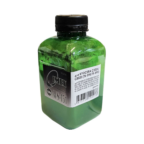Тонер для KYOCERA (TK-590/580/895) (фл,130,черный ,7К,NonChem,WS-151 IMEX) Green Line