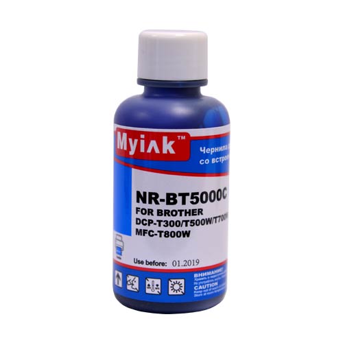 Чернила для Brother InkBenefit Plus DCP-T300/T500/T700/MFC-T800 (100мл,cyan, Dye) BT5000C MyInk